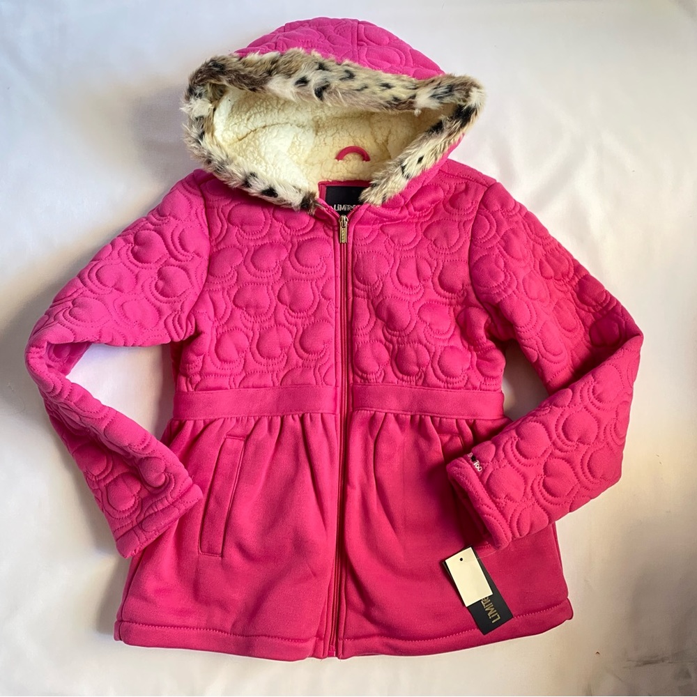 Limited Too Sherpa lined zip hoodie jacket